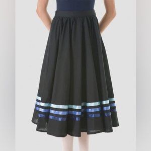 Sonata Royal Academy of Dance Character Skirt With Blue Ribbons